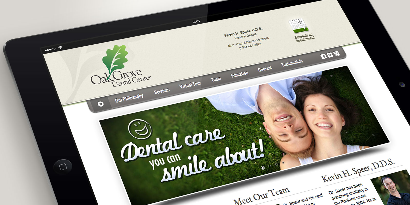 Oak Grove Dental Center website